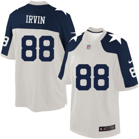 Men's Nike Dallas Cowboys #88 Michael Irvin Limited White Throwback Alternate NFL Jersey - Ujersey