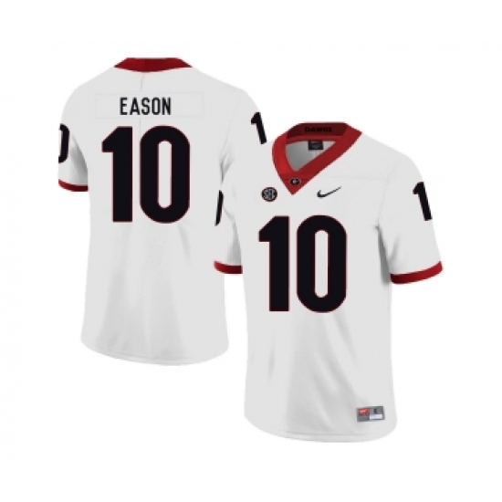 Georgia Bulldogs 10 Jacob Eason Nike College Football Jersey - Ujersey