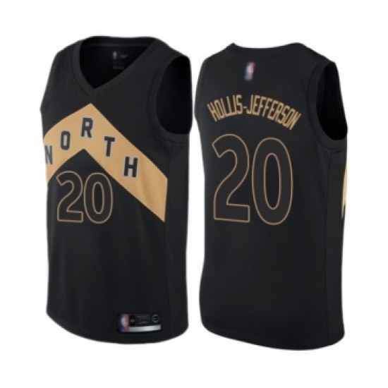 Women's Toronto Raptors #20 Rondae Hollis-Jefferson Swingman Black Basketball Jersey - City Edition - Ujersey