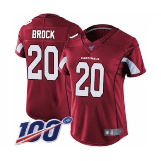 Women's Arizona Cardinals #20 Tramaine Brock Black Alternate Vapor Untouchable Limited Player 100th Season Football Jersey - Ujersey