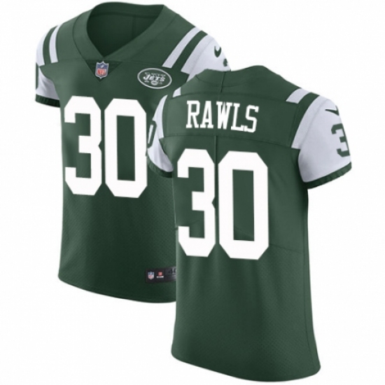 Men's Nike New York Jets #30 Thomas Rawls Green Team Color Vapor Untouchable Elite Player NFL Jersey - Ujersey