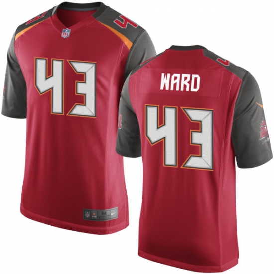 Men's Nike Tampa Bay Buccaneers #43 T.J. Ward Game Red Team Color NFL Jersey - Ujersey