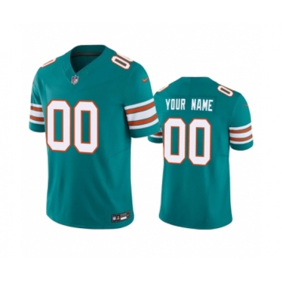 Men's Miami Dolphins Active Player Custom Aqua 2023 F.U.S.E Vapor Limited Stitched Football Jersey - Ujersey