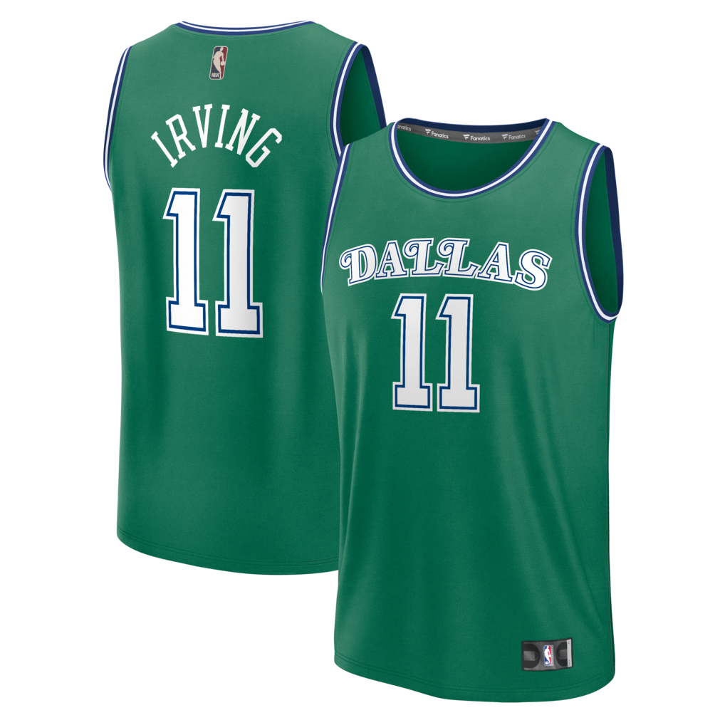 Men's Dallas Mavericks Kyrie Irving Fanatics Green Fast Break Jersey - Classic Edition - Ujersey Shop