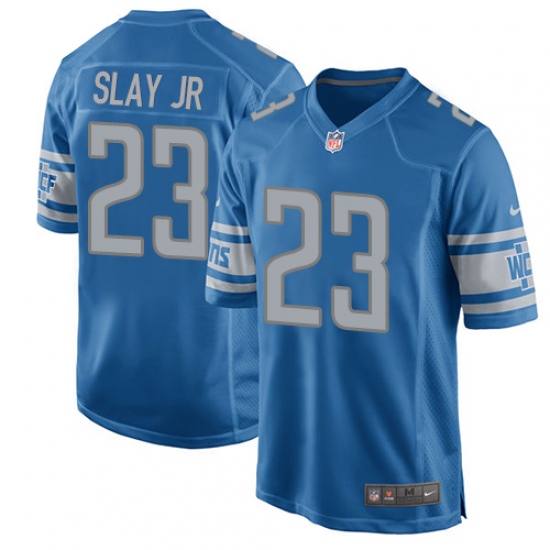 Men's Nike Detroit Lions #23 Darius Slay Jr Game Blue Team Color NFL Jersey - Ujersey