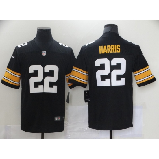 Men's Pittsburgh Steelers #22 Najee Harris Nike Black 2021 Draft First Round Pick Limited Jersey - Ujersey