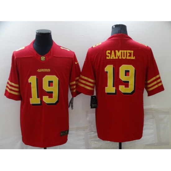 Men's San Francisco 49ers #19 Deebo Samuel Nike Red-Gold Limited Jersey - Ujersey