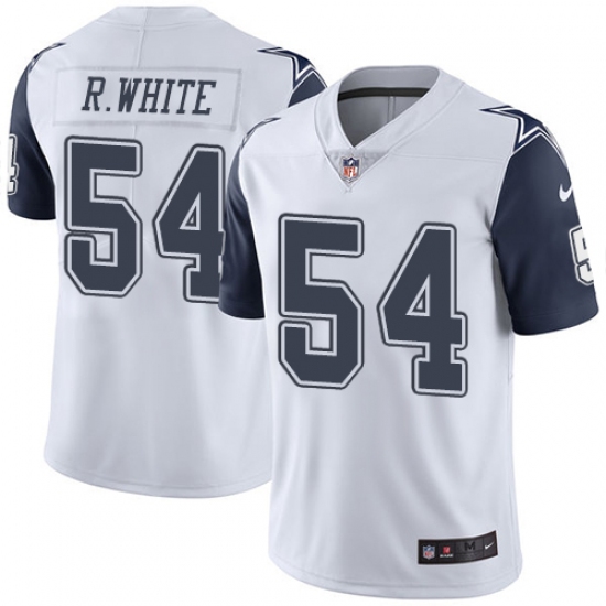 Men's Nike Dallas Cowboys #54 Randy White Limited White Rush Vapor Untouchable NFL Jersey - Ujersey