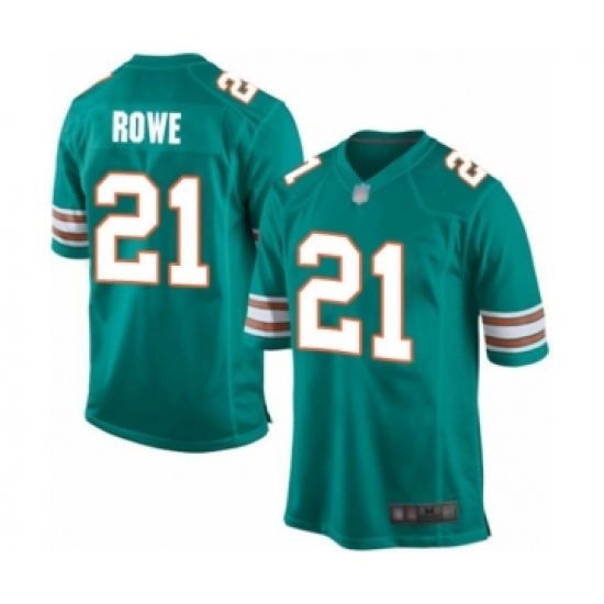 Men's Miami Dolphins #21 Eric Rowe Game Aqua Green Alternate Football Jersey - Ujersey
