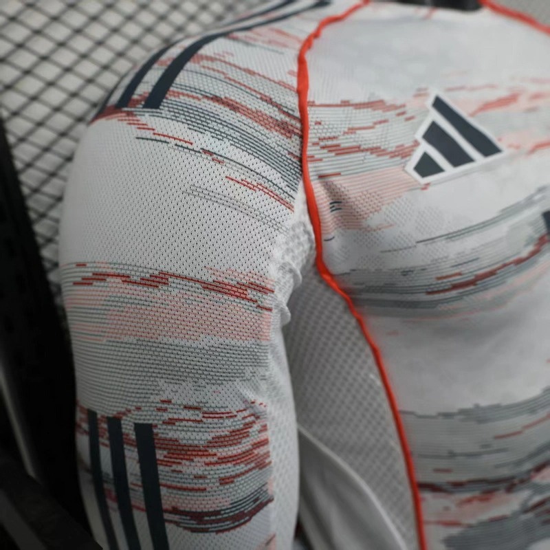 Bayern Munich Soccer Jersey Away Long Sleeve Shirt 2025/26 - Ujersey NHL