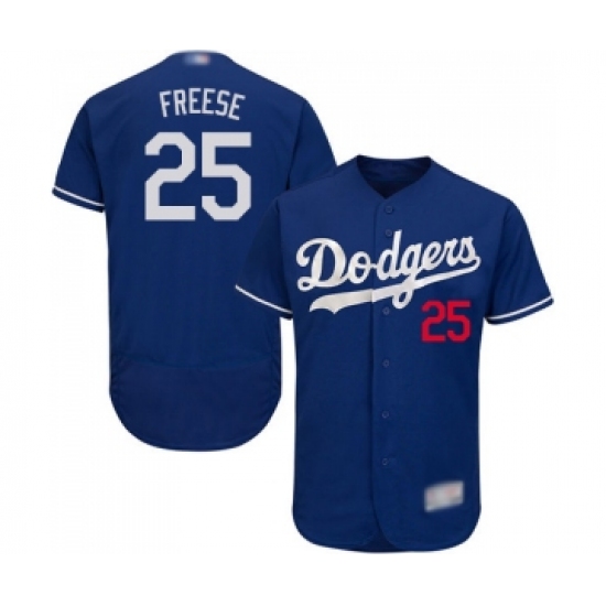 Men's Los Angeles Dodgers #25 David Freese Royal Blue Alternate Flex Base Authentic Collection Baseball Jersey - Ujersey