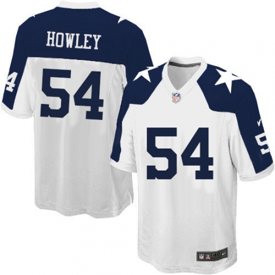 Men's Nike Dallas Cowboys #54 Chuck Howley Game White Throwback Alternate NFL Jersey - Ujersey