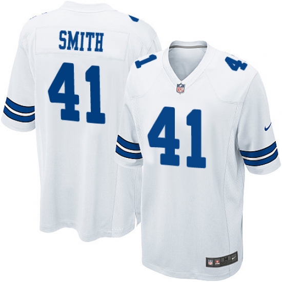 Men's Nike Dallas Cowboys #41 Keith Smith Game White NFL Jersey - Ujersey