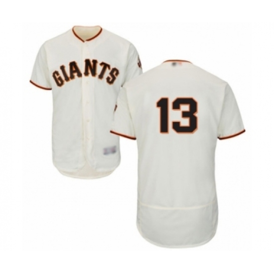 Men's San Francisco Giants #13 Will Smith Cream Home Flex Base Authentic Collection Baseball Jersey