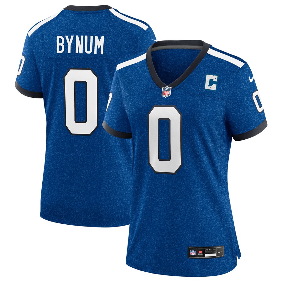 Women's Indianapolis Colts Camryn Bynum Nike Heather Royal Alternate 2 Indiana Nights Game Jersey - Ujersey