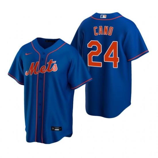 Men's Nike New York Mets #24 Robinson Cano Royal Alternate Stitched Baseball Jersey - Ujersey