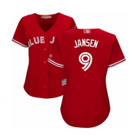Women's Toronto Blue Jays #9 Danny Jansen Authentic Scarlet Alternate Baseball Player Jersey - Ujersey