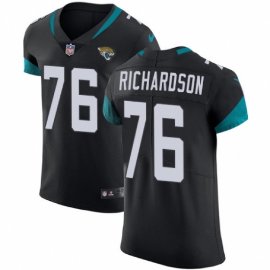 Men's Nike Jacksonville Jaguars #76 Will Richardson Teal Green Team Color Vapor Untouchable Elite Player NFL Jersey - Ujersey