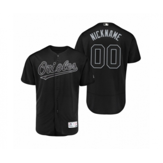 Men's Baltimore Orioles Custom Black 2019 Players Weekend Nickname Authentic Jersey - Ujersey