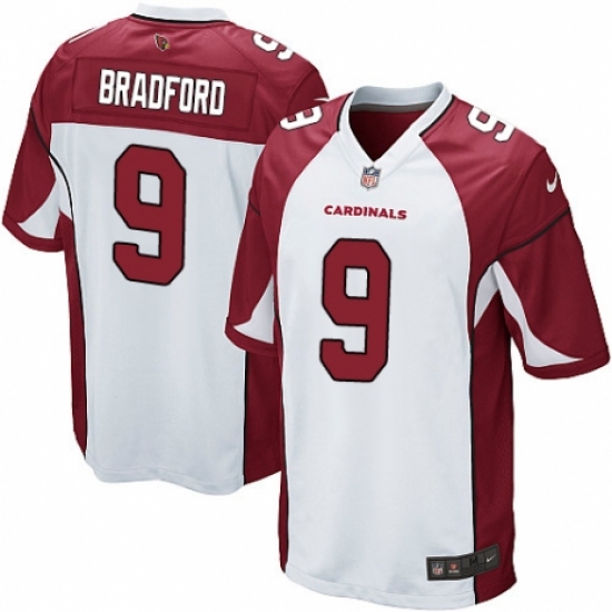 Men's Nike Arizona Cardinals #9 Sam Bradford Game White NFL Jersey - Ujersey