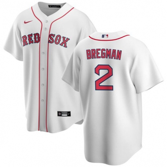 Men's Boston Red Sox #2 Alex Bregman White 2024 Cool Base Stitched Baseball Jersey - Ujersey