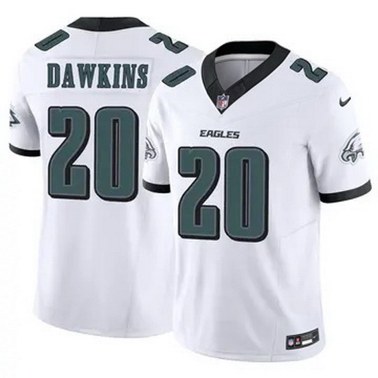 Men's Philadelphia Eagles #20 Brian Dawkins White F U S E Stitched NFL Jersey - Ujersey