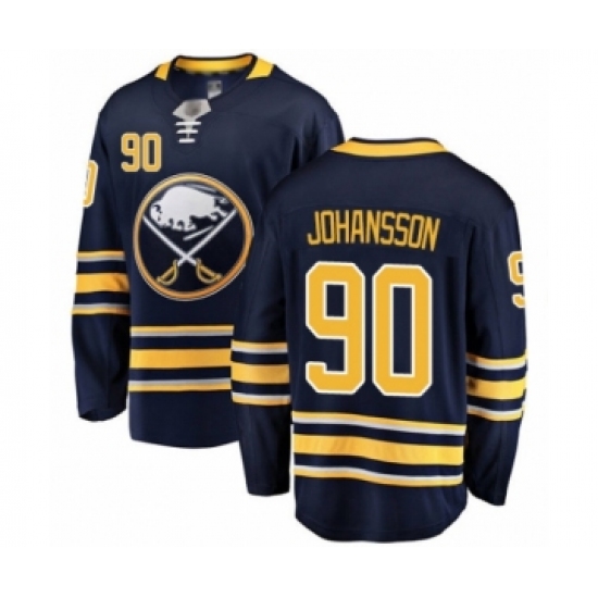 Youth Buffalo Sabres #90 Marcus Johansson Fanatics Branded Navy Blue Home Breakaway Hockey Jersey