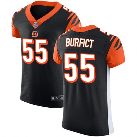 Men's Nike Cincinnati Bengals #55 Vontaze Burfict Black Team Color Vapor Untouchable Elite Player NFL Jersey - Ujersey