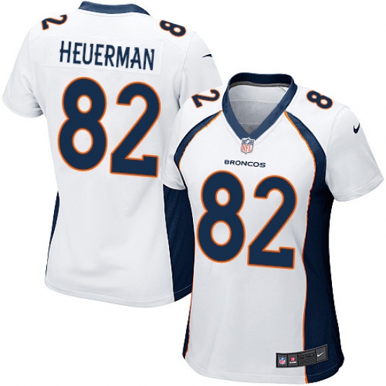 Women's Nike Denver Broncos #82 Jeff Heuerman Game White NFL Jersey - Ujersey