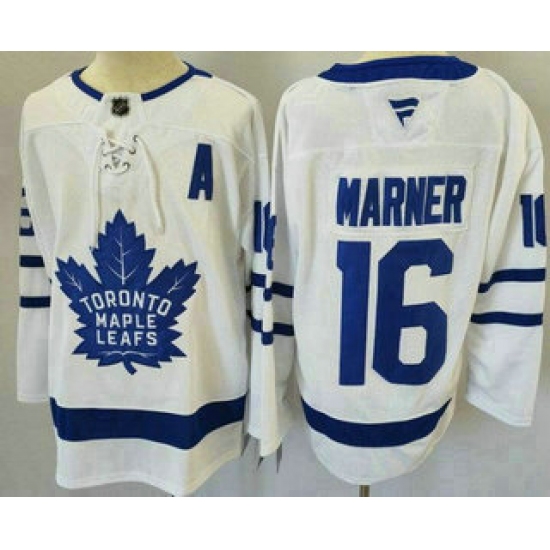 Men's Toronto Maple Leafs #16 Mitch Marner White Authentic Jersey - Ujersey
