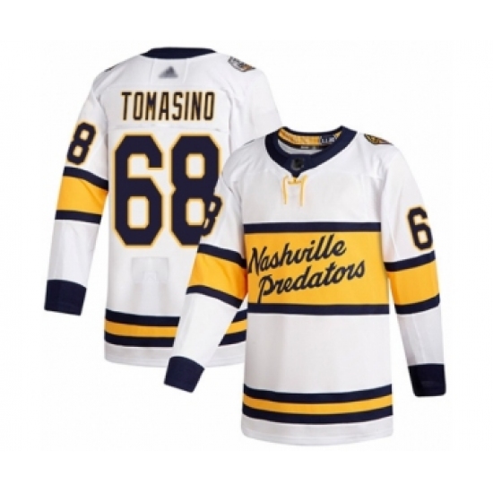 Youth Nashville Predators #68 Philip Tomasino Authentic White 2020 Winter Classic Hockey Jersey - Ujersey