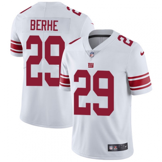 Youth Nike New York Giants #29 Nat Berhe White Vapor Untouchable Limited Player NFL Jersey - Ujersey