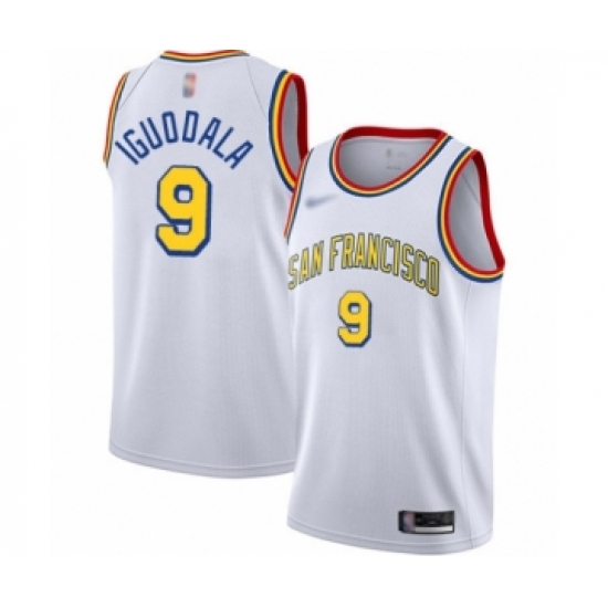 Women's Golden State Warriors #9 Andre Iguodala Swingman White Hardwood Classics Basketball Jersey - San Francisco Classic Edition - Ujersey