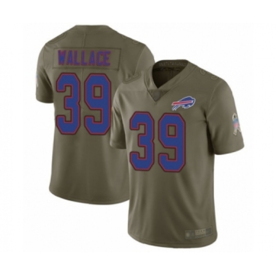 Men's Buffalo Bills #39 Levi Wallace Limited Olive 2017 Salute to Service Football Jersey - Ujersey
