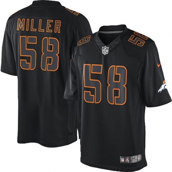 Youth Nike Denver Broncos #58 Von Miller Limited Black Impact NFL Jersey - Ujersey