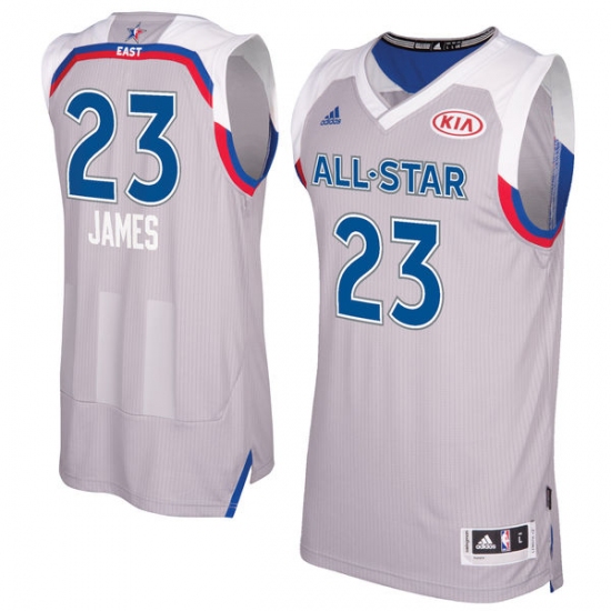 Men's Adidas Cleveland Cavaliers #23 LeBron James Swingman Gray 2017 All Star NBA Jersey - Ujersey
