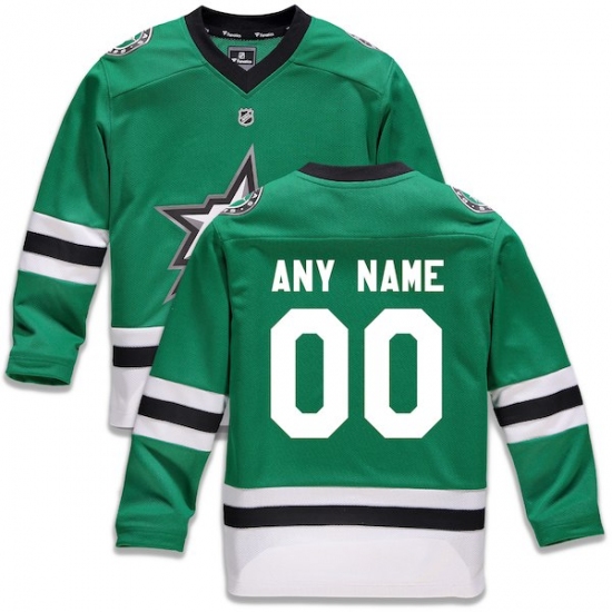 Youth Dallas Stars Fanatics Branded Green Home Replica Custom Jersey - Ujersey
