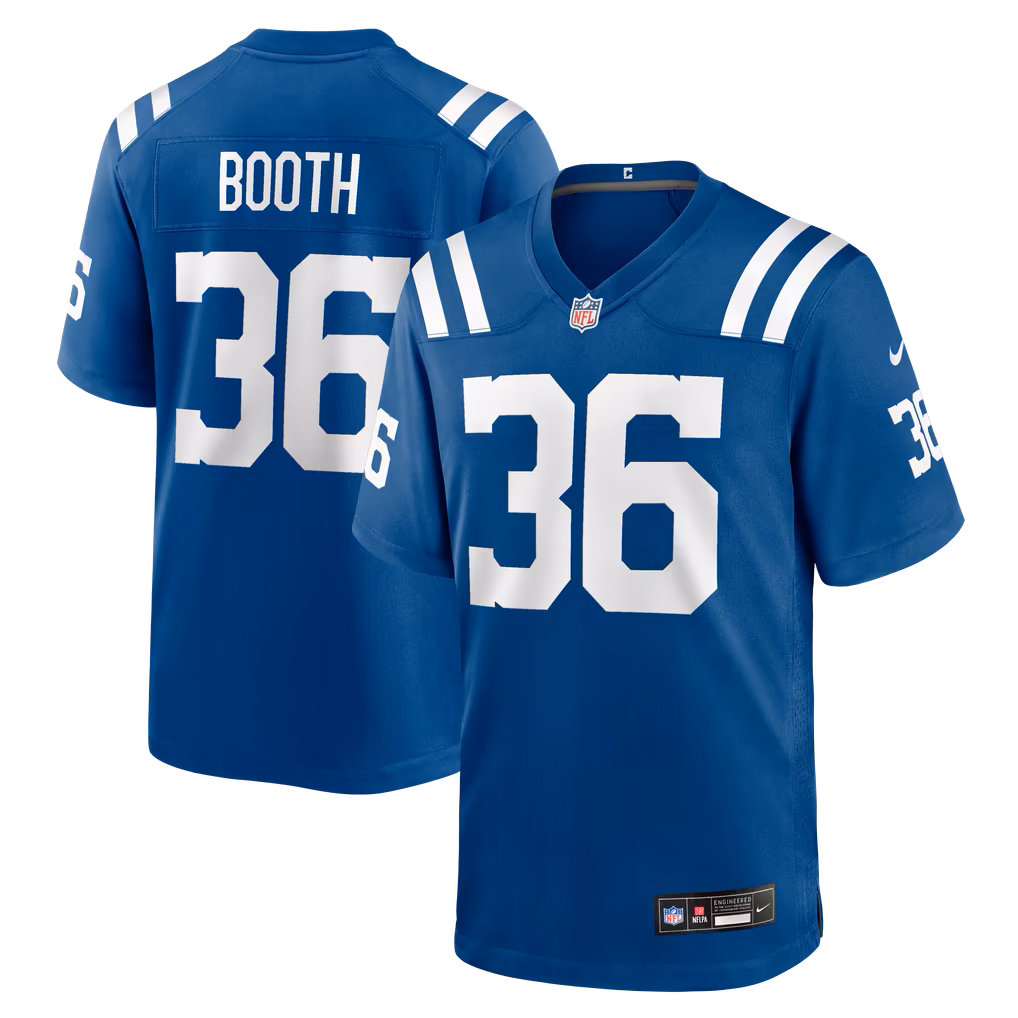 Men's Indianapolis Colts Davon Booth Nike Royal Team Game Jersey - Ujersey