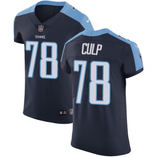 Men's Nike Tennessee Titans #78 Curley Culp Navy Blue Alternate Vapor Untouchable Elite Player NFL Jersey - Ujersey