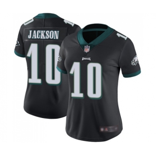 Women's Philadelphia Eagles #10 DeSean Jackson Black Alternate Vapor Untouchable Limited Player Football Jersey - Ujersey