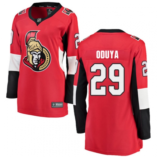 Women's Ottawa Senators #29 Johnny Oduya Fanatics Branded Red Home Breakaway NHL Jersey - Ujersey