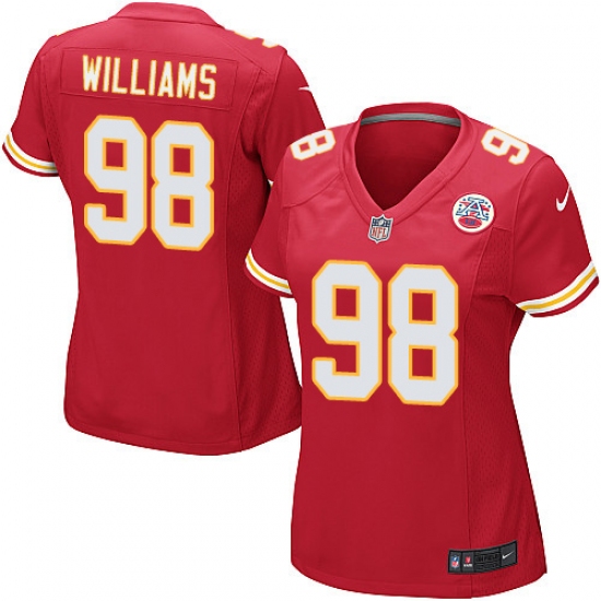 Women's Nike Kansas City Chiefs #98 Xavier Williams Game Red Team Color NFL Jersey - Ujersey