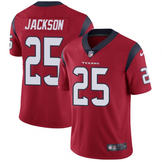 Youth Nike Houston Texans #25 Kareem Jackson Limited Red Alternate Vapor Untouchable NFL Jersey - Ujersey