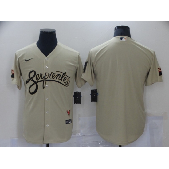 Men's Arizona Diamondbacks Blank Gold 2021 City Connect Replica Player Jersey - Ujersey