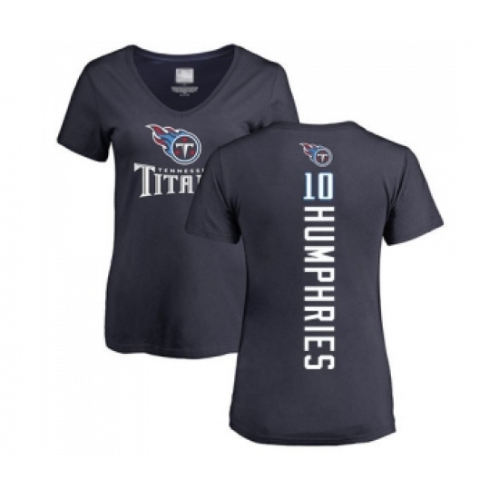 Football Women's Tennessee Titans #10 Adam Humphries Navy Blue Backer T-Shirt - Ujersey