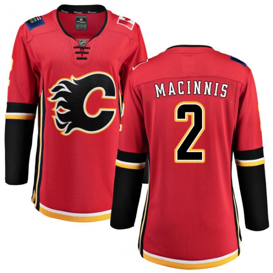 Women's Calgary Flames #2 Al MacInnis Fanatics Branded Red Home Breakaway NHL Jersey - Ujersey