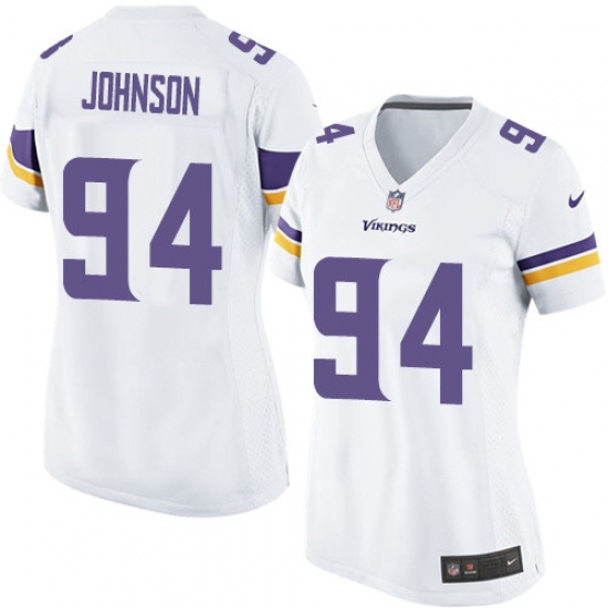Women's Nike Minnesota Vikings #94 Jaleel Johnson Game White NFL Jersey - Ujersey