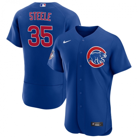 Men's Chicago Cubs #35 Justin Steele Nike Royal Alternate FlexBase Player Jersey - Ujersey