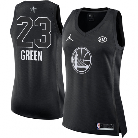 Women's Nike Jordan Golden State Warriors #23 Draymond Green Swingman Black 2018 All-Star Game NBA Jersey - Ujersey