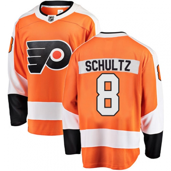 Men's Philadelphia Flyers #8 Dave Schultz Fanatics Branded Orange Home Breakaway NHL Jersey - Ujersey